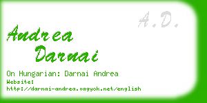 andrea darnai business card